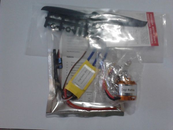 Combo motor, esc, spinner e hélice
